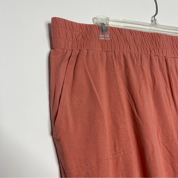 Anybody Cozy Knit Cargo Jogger Pants 3X Salmon Pink - Picture 5 of 7